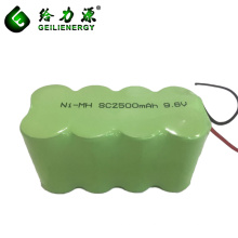 China Fabrik 9.6v Ni-MH SC 2500mAh Akku-Pack